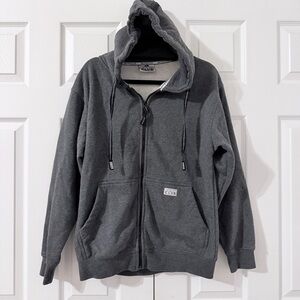 Pro Club Men's Gray Hoodie Heavy Weight Zipper Jacket Small